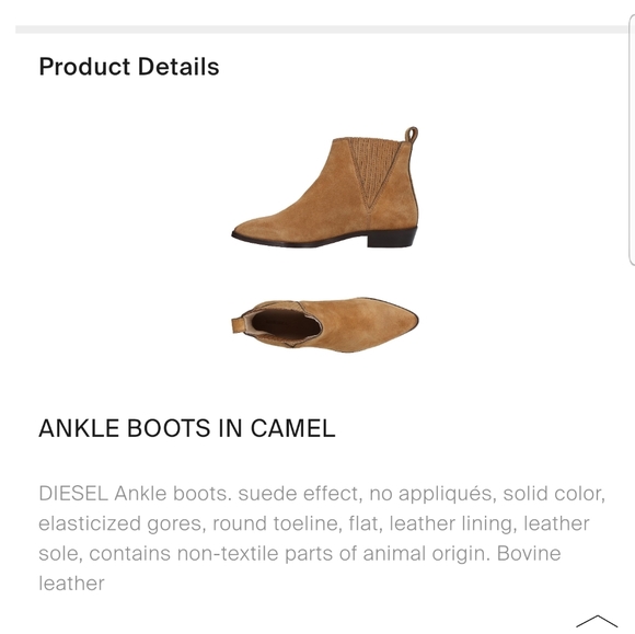 DIESEL suede ankle boots/booties. - Picture 5 of 5